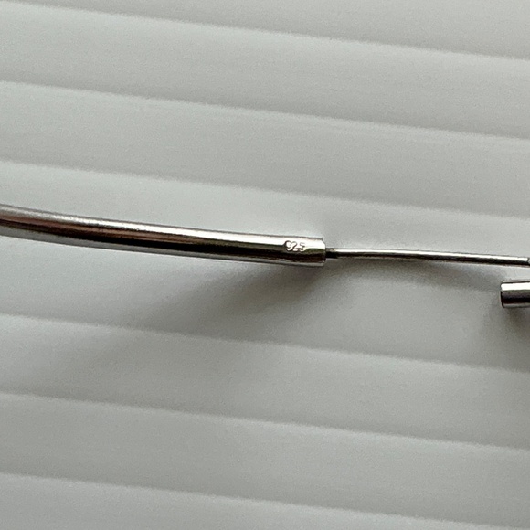 Sterling Silver Big Hoop Earrings - Picture 4 of 5